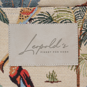 Leopold's Finest | Cosybag Kapstadt mit Jungle Muster Nahaufnahme Logo