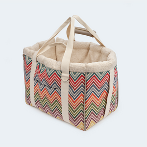 Leopold's Finest | Cosybag Portofino mit Chevron Muster Seitenansicht