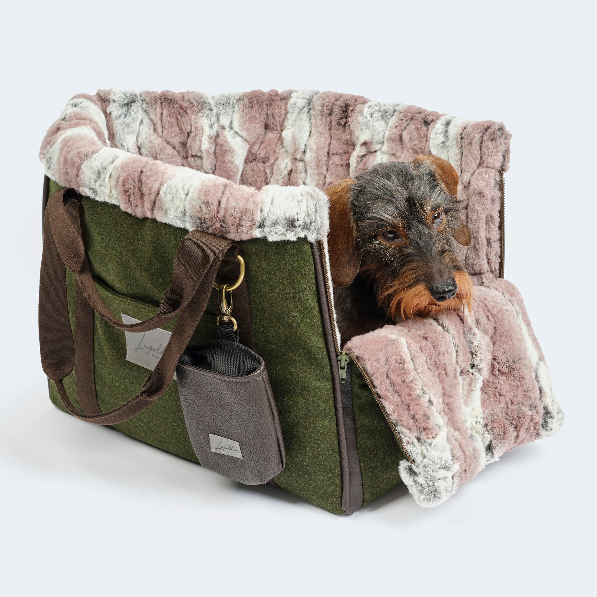 Loden dog bag for dachshunds and small dogs | Leopold