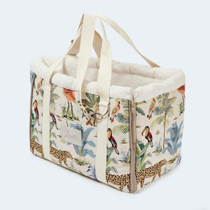 Hundetasche Kapstadt mit passendem Schultergurt in beige