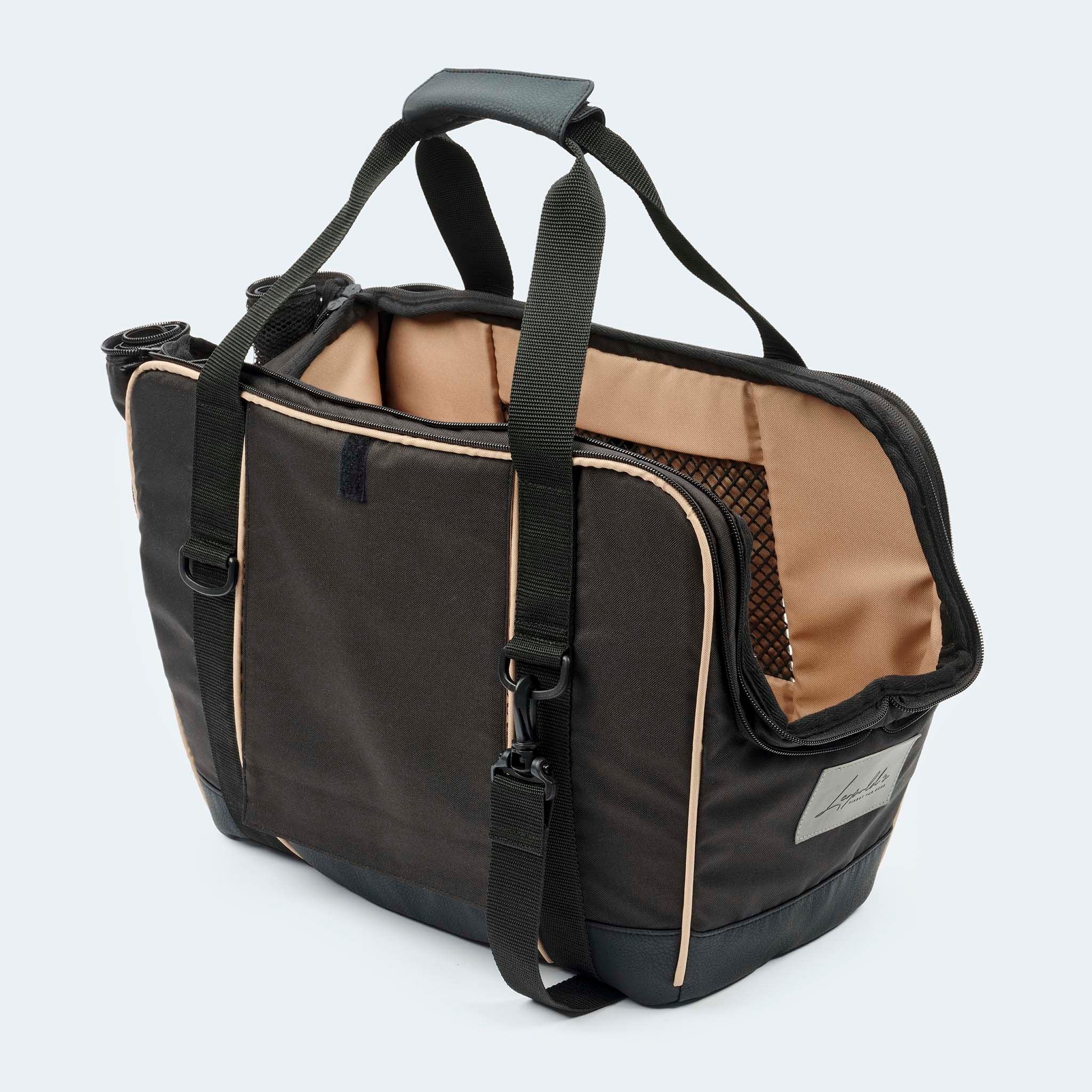 Bicycle bag for dogs black