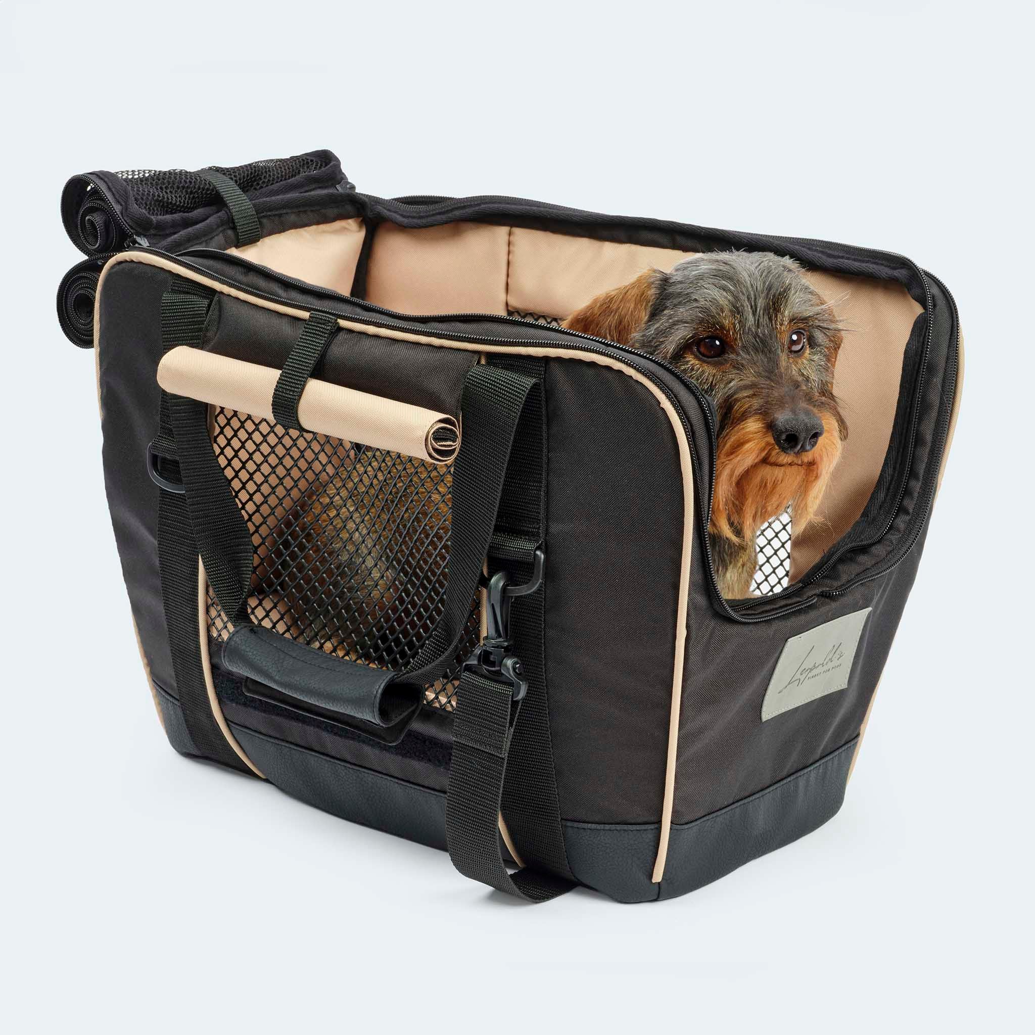 Bicycle bag for dogs black