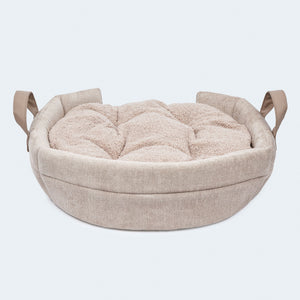 Hundehöhle und Hundebett Alpin beige