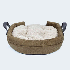 Hundehöhle und Hundebett Alpin oliv