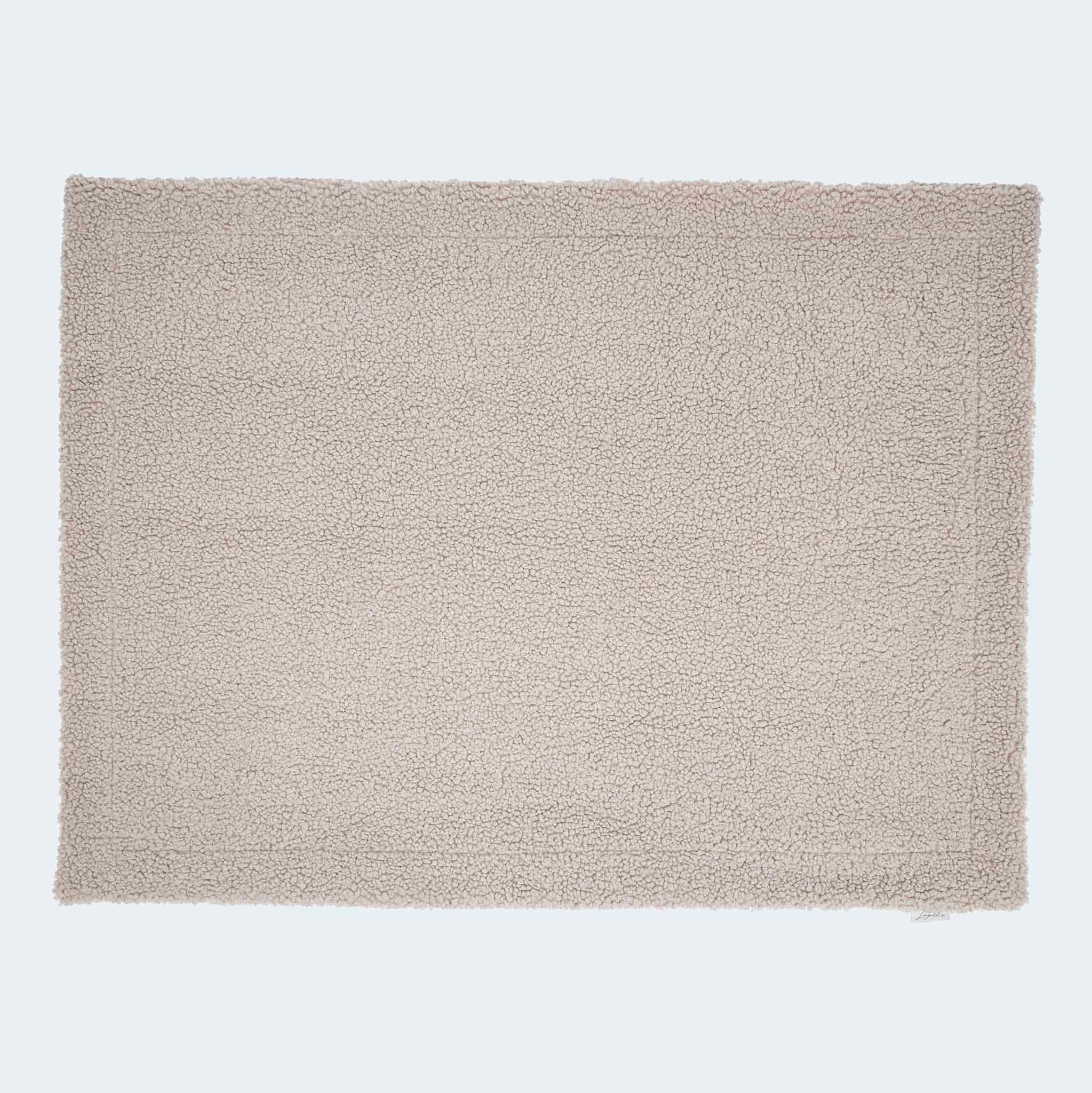Dog blanket faux fur Leopold's oyster/grey