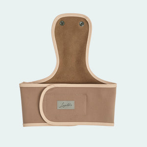 Leopold's Finest | Ersatz Softshell Bauchschutz braun mit Knöpfen und Klettverschluss für Dackel und kleine Hunde 