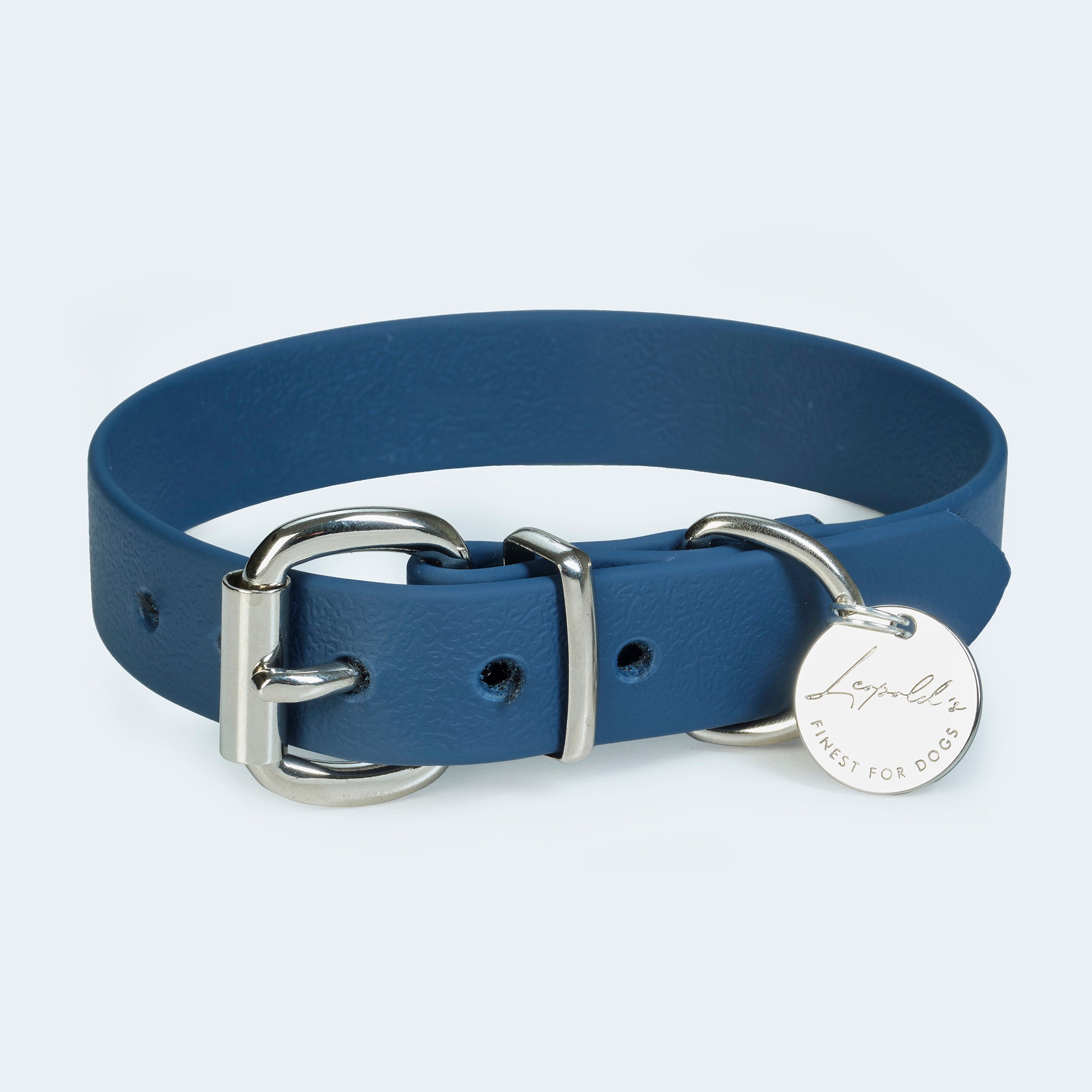 Hundehalsband Adventure in Dunkelblau von vorne [Dunkelblau]