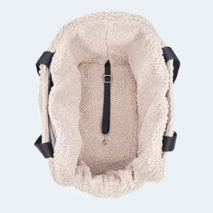 Hundetasche EasyLuxe mit Sicherungsleine und ausknöpfbarem Innenfutter von oben