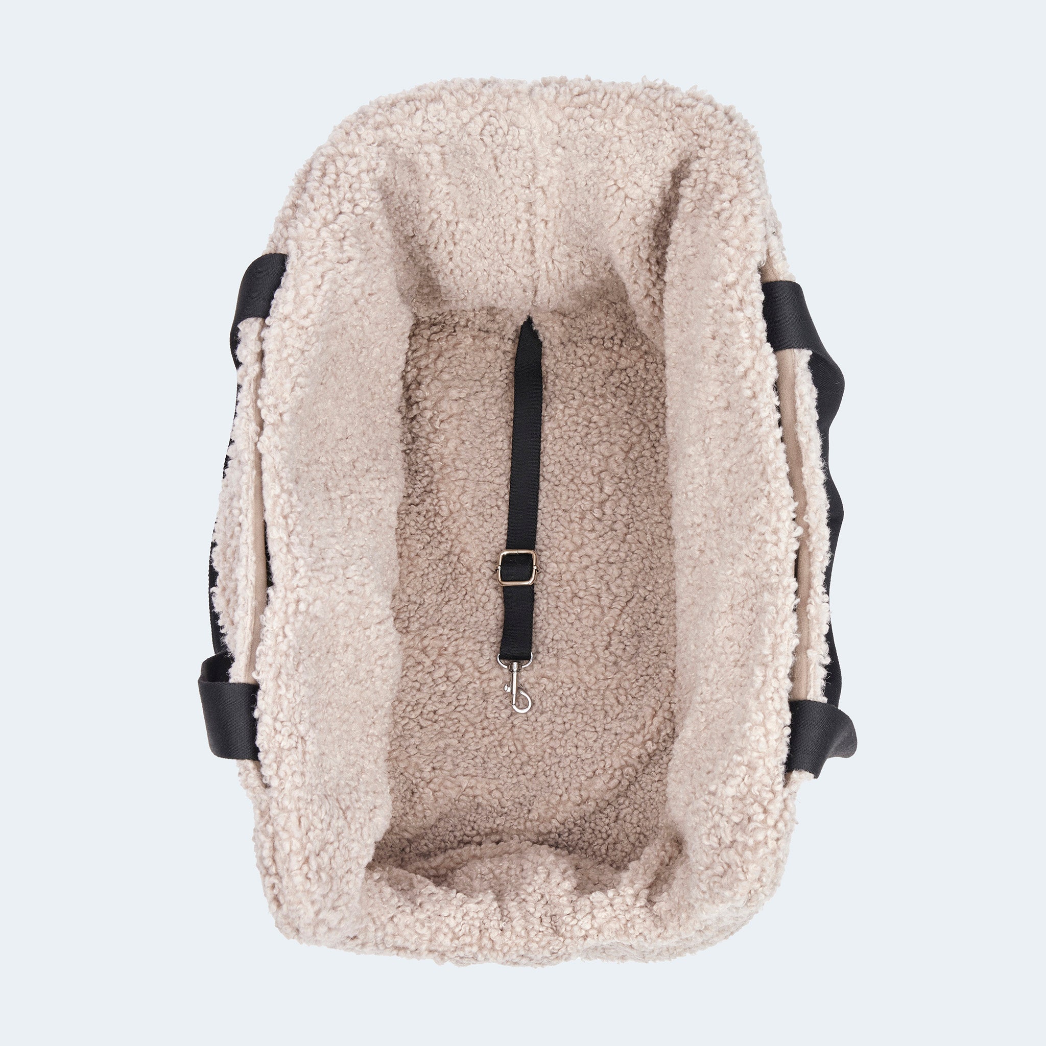Hundetasche EasyLuxe mit integrierter Sicherungsleine [beige]