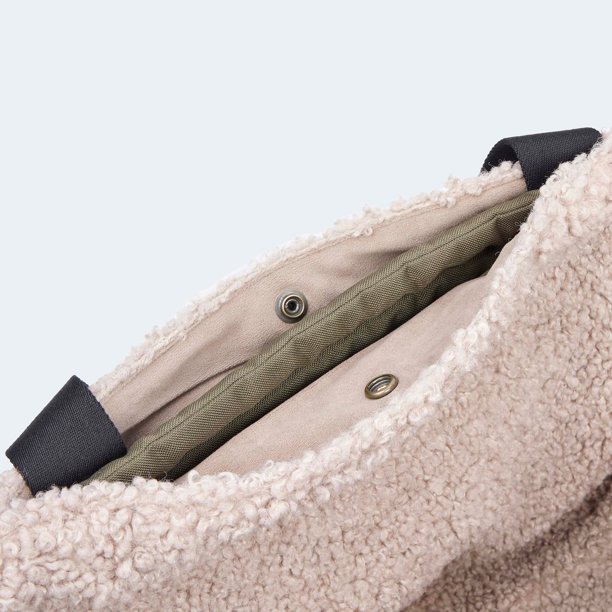 Hundetasche EasyLuxe mit ausknöpfbarem Innenfutterl [beige]