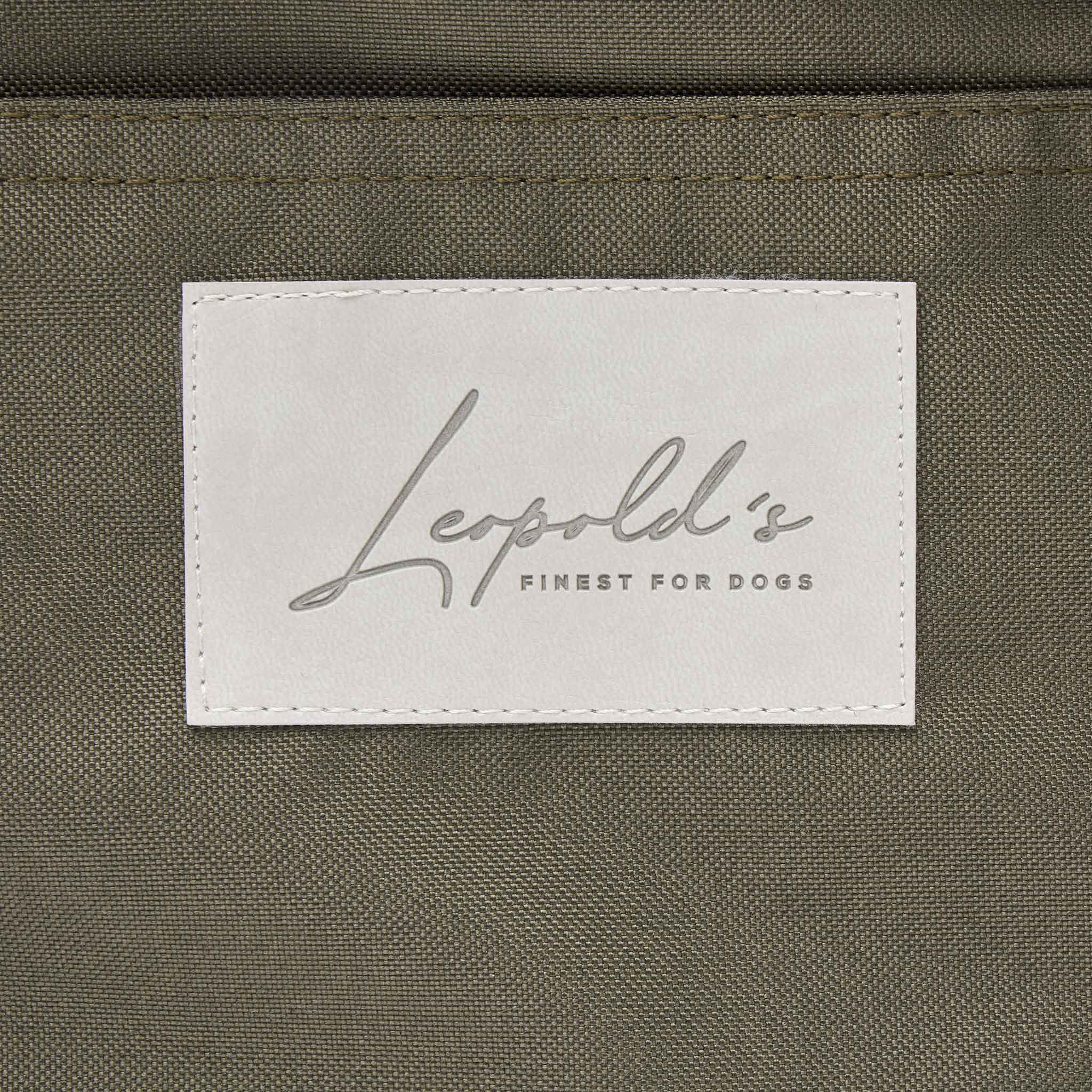Hundetasche Nahaufnahme Logo Leopold's Finest For dogs [beige]