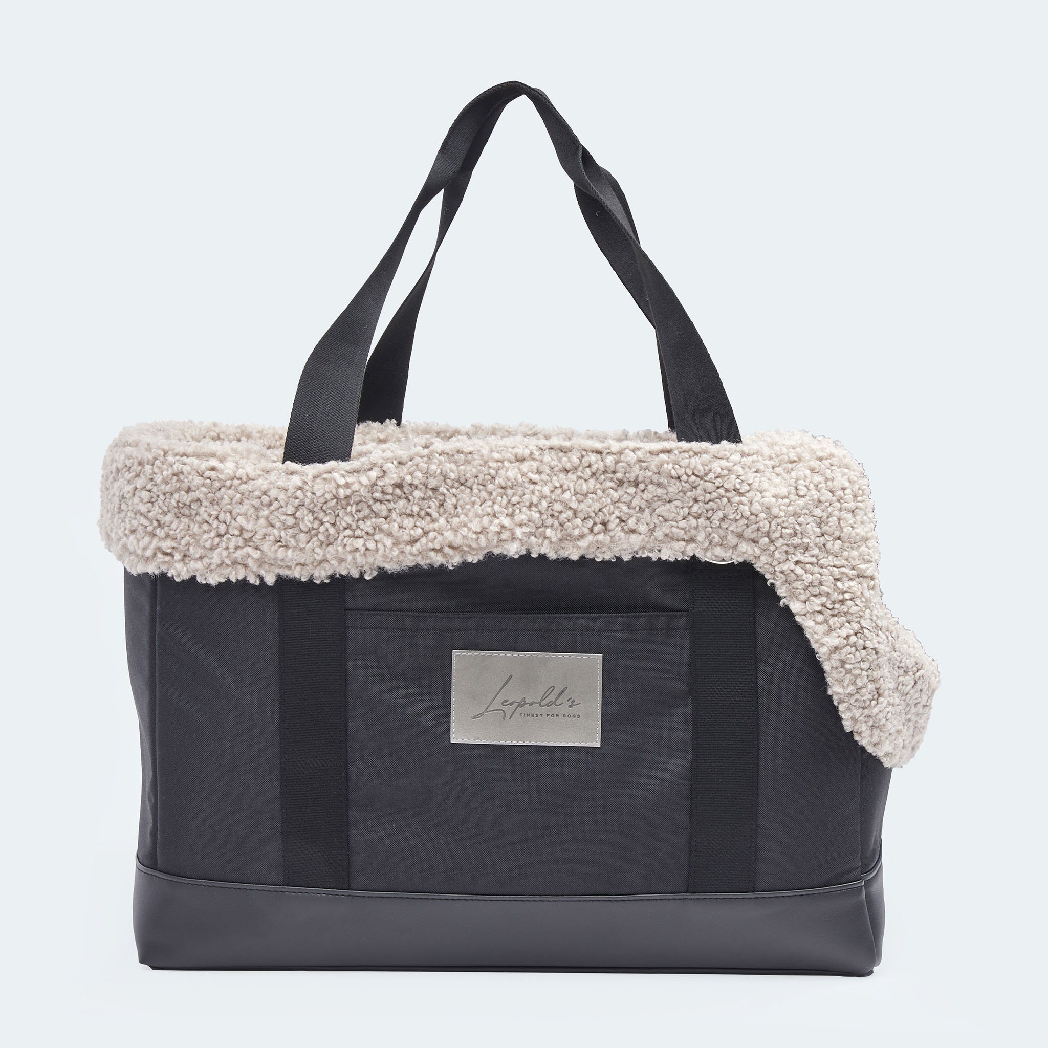 Hundetasche EasyLuxe mit Seitentaschen und ausknöpfbarem Innenfutter [beige]