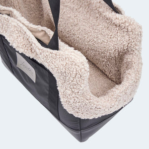 Hundetasche EasyLuxe Nahaufnahme ausknöpfbares Innenfutter