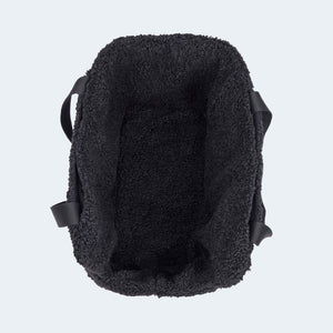 Hundetasche EasyLuxe für Dackel und kleine Hunde mit integrierter Sicherungsleine von oben