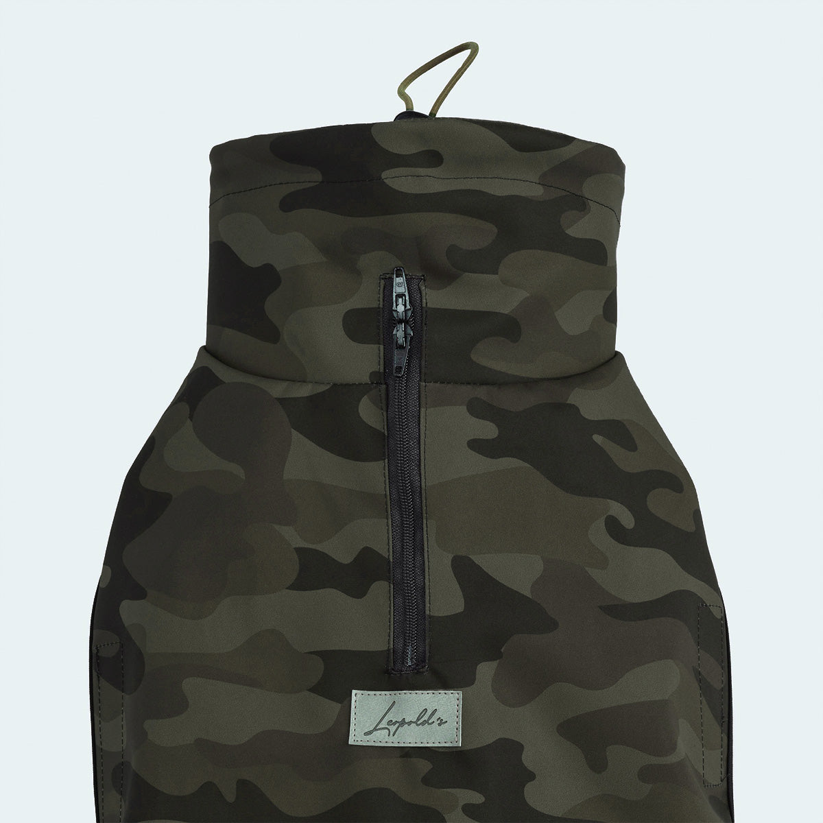 Hundemantel Windbreaker Camouflage dunkelgrün
