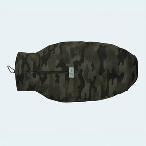 Hundemantel Windbreaker Camouflage dunkelgrün